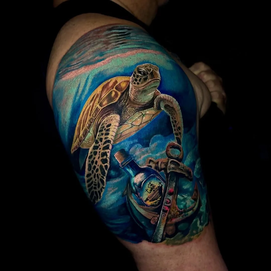 Tattoo realista do portfólio de Julio